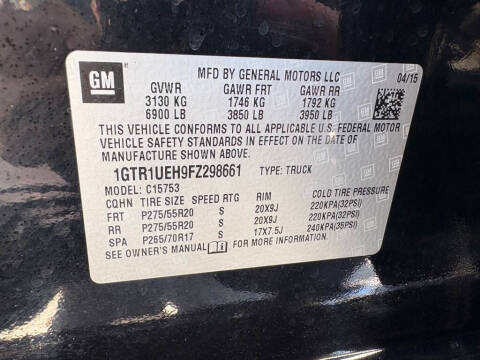 2015 GMC Sierra 1500 SLE