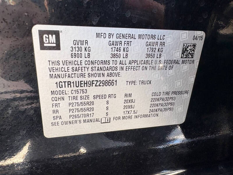 2015 GMC Sierra 1500 SLE