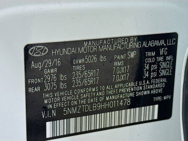 2017 Hyundai Santa Fe Sport 2.4L