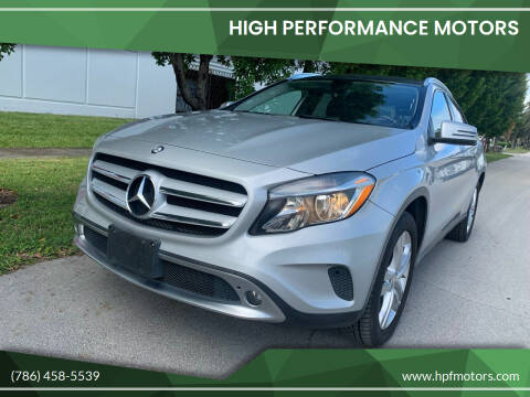 2015 Mercedes-Benz GLA for sale at HIGH PERFORMANCE MOTORS in Hollywood FL