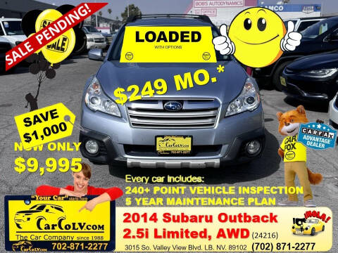 2014 Subaru Outback for sale at The Car Company - 249 monthly payments in Las Vegas NV