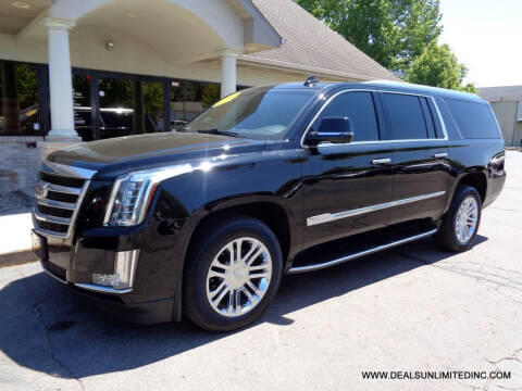 2017 Cadillac Escalade ESV for sale at DEALS UNLIMITED INC in Portage MI