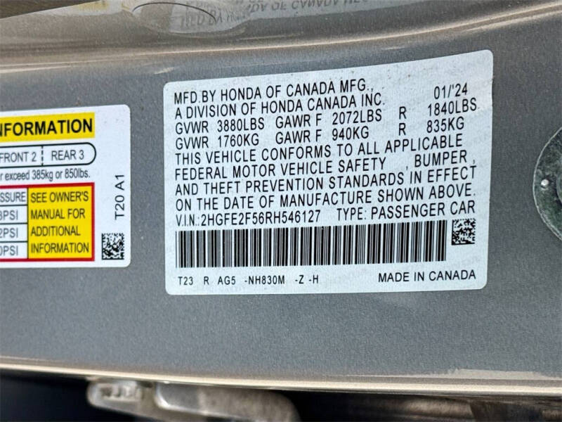 2024 Honda Civic Sport