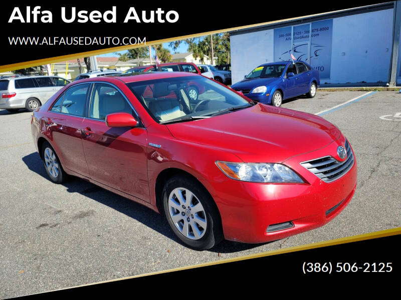 2008 Toyota Camry Hybrid for sale at Alfa Used Auto in Holly Hill FL