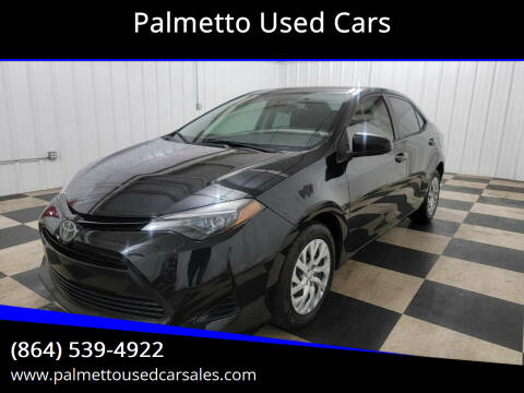 2018 Toyota Corolla for sale at Palmetto Used Cars in Piedmont SC