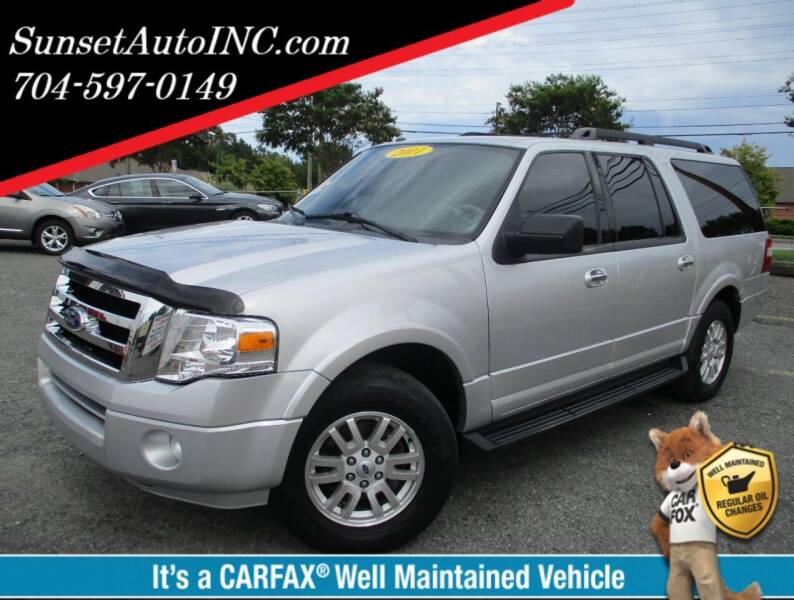 2011 Ford Expedition EL for sale at Sunset Auto in Charlotte NC