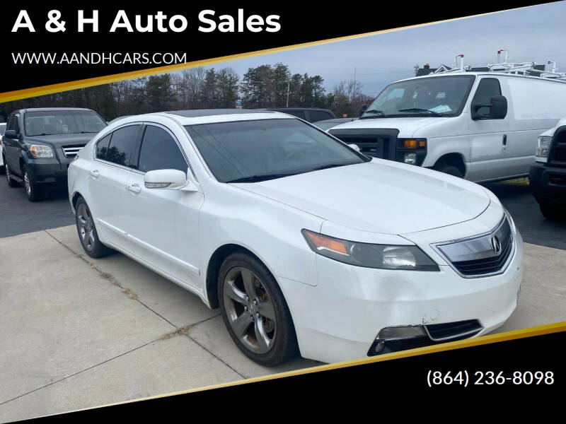 2012 Acura TL for sale at A & H Auto Sales in Greenville SC