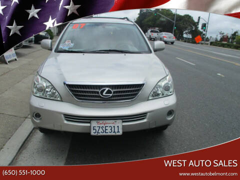 2007 Lexus RX 400h for sale at West Auto Sales in Belmont CA