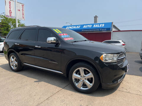 2011 Dodge Durango for sale at Gonzalez Auto Sales in Joliet IL