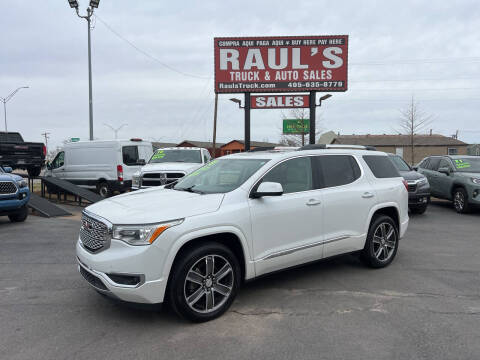 2018 GMC Acadia for sale at RAUL'S TRUCK & AUTO SALES, INC in Oklahoma City OK