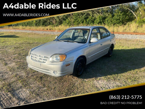 2003 Hyundai Accent for sale at A4dable Rides LLC in Haines City FL