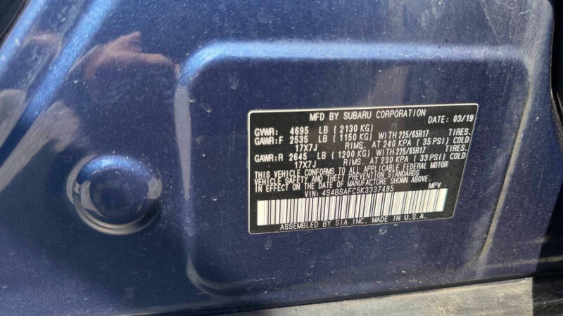 2019 Subaru Outback 2.5i Premium