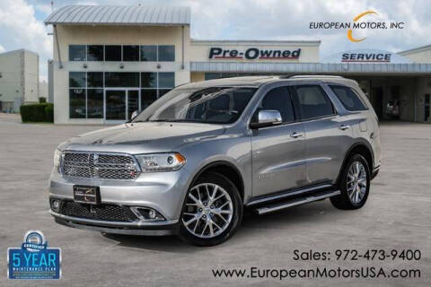 2014 Dodge Durango for sale at European Motors Inc in Plano TX