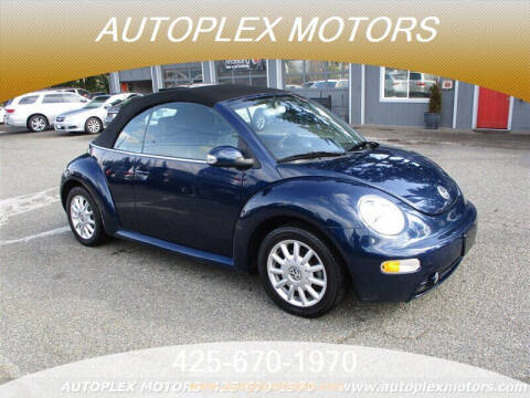 2004 Volkswagen New Beetle Convertible for sale at Autoplex Motors in Lynnwood WA