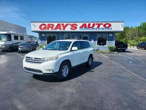 2012 Toyota Highlander for sale at GRAY'S AUTO UNLIMITED, LLC. in Lebanon TN