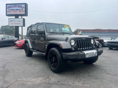 2014 Jeep Wrangler Unlimited for sale at Allen's Auto Sales LLC in Greenville SC