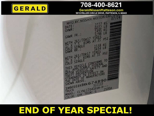 2024 Nissan Frontier SV