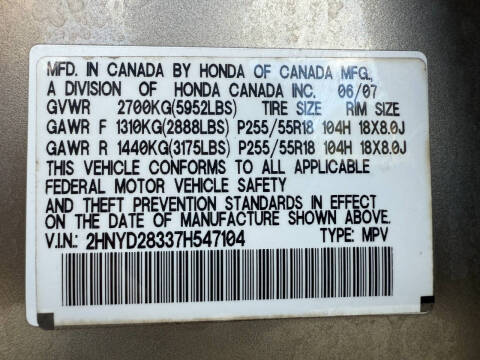 2007 Acura MDX SH-AWD w/Tech