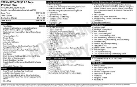 2025 Mazda CX-30 2.5 Turbo Premium Plus