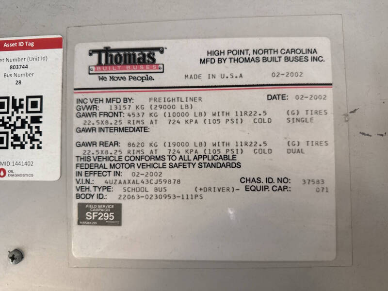 2003 Freightliner FS65 Chassis