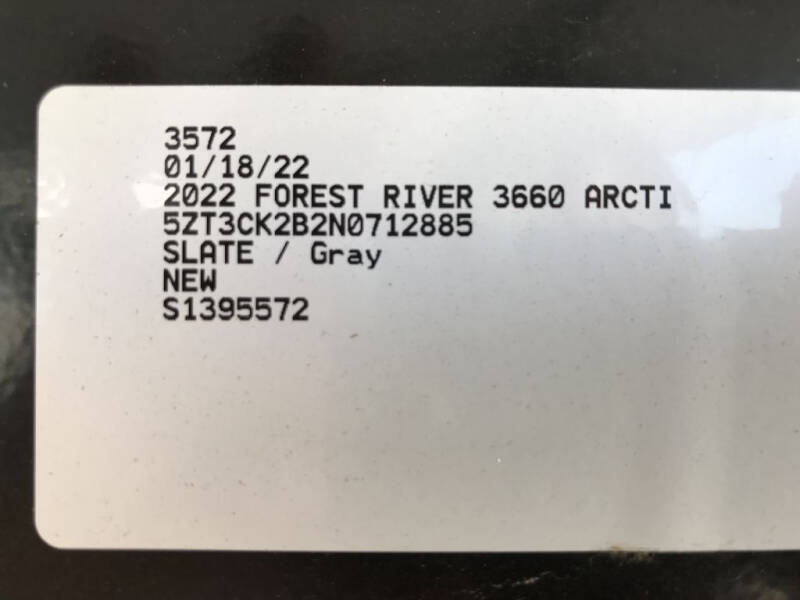 2022 Forest River ARTIC WOLF 3660