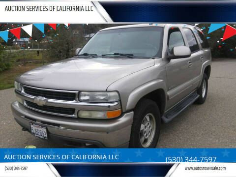 2003 Chevrolet Tahoe for sale at Autosnow4sale.com in El Dorado CA