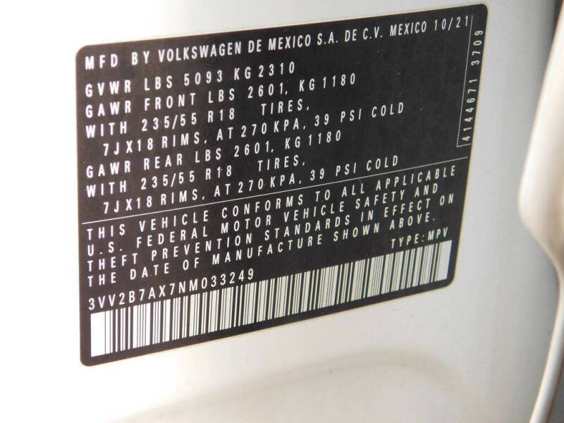 2022 Volkswagen Tiguan SE 4Motion