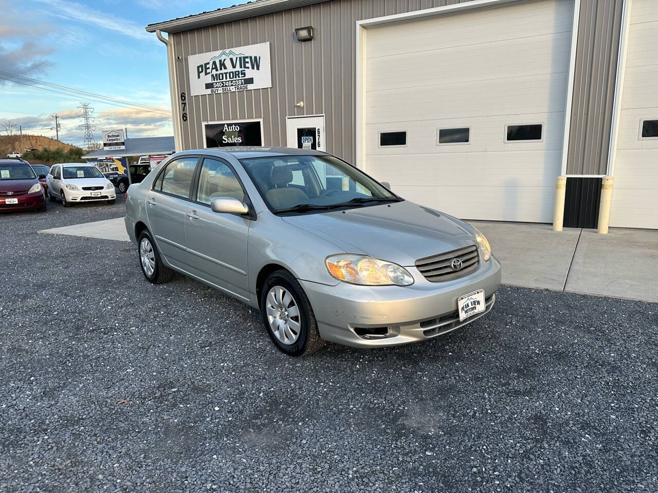 2004 Toyota Corolla for sale at PEAK VIEW MOTORS in Mount Crawford, VA