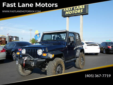 2001 Jeep Wrangler for sale at Fast Lane Motors in Oklahoma City OK
