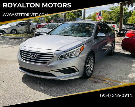 2016 Hyundai Sonata for sale at ROYALTON MOTORS in Plantation FL