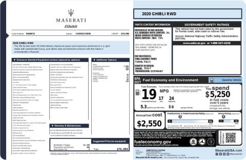 2020 Maserati Ghibli