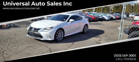 2015 Lexus RC 350 for sale at Universal Auto Sales Inc in Salem OR