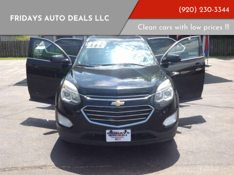 2016 Chevrolet Equinox for sale at Fridays Auto Deals LLC in Oshkosh WI