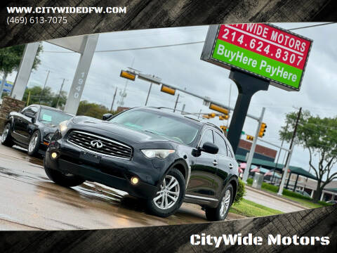 2009 Infiniti FX35 for sale at CityWide Motors in Garland TX