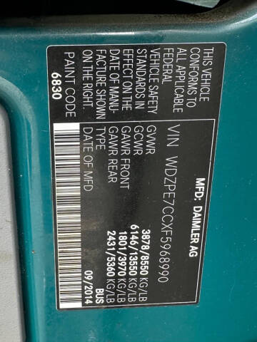 2015 Mercedes-Benz Sprinter 2500