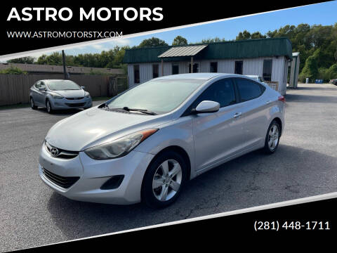 2013 Hyundai Elantra for sale at ASTRO MOTORS in Houston TX