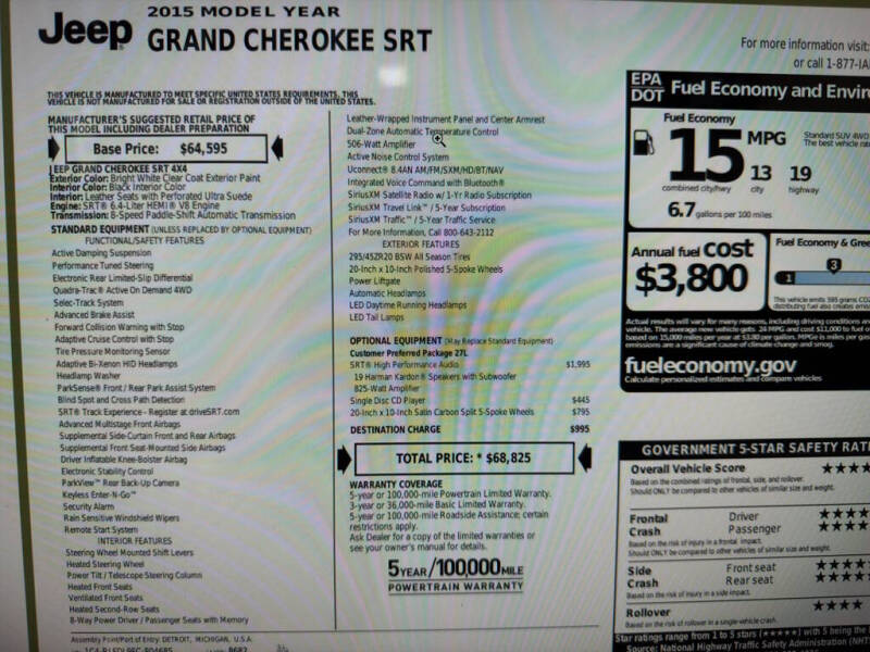 2015 Jeep Grand Cherokee