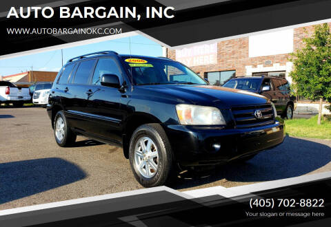 2006 Toyota Highlander for sale at AUTO BARGAIN, INC in Oklahoma City OK