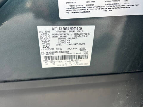 2016 Ford Explorer Platinum