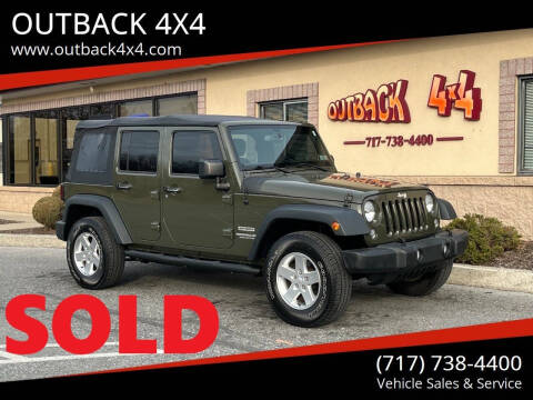 2015 Jeep Wrangler Unlimited for sale at OUTBACK 4X4 in Ephrata PA