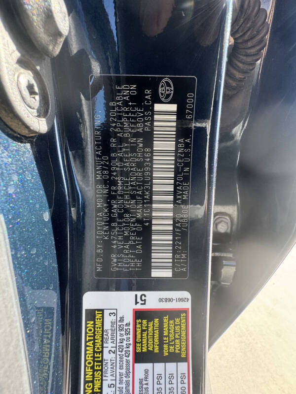 2020 Toyota Camry LE