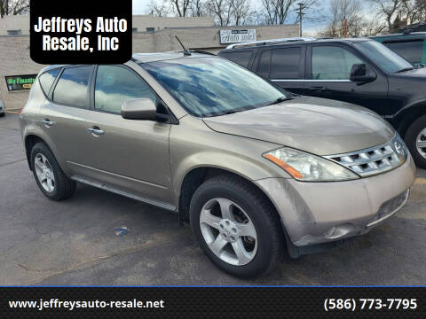 2003 Nissan Murano for sale at Jeffreys Auto Resale, Inc in Clinton Township MI
