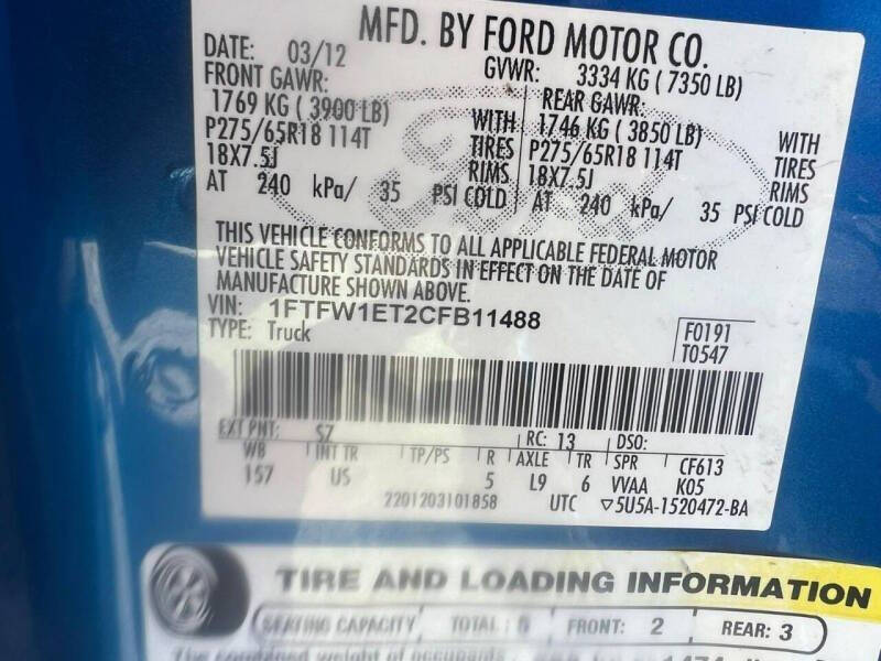 2012 Ford F-150 XLT