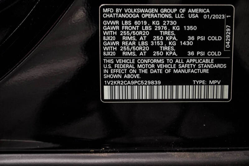 2023 Volkswagen Atlas V6 SE 4Motion