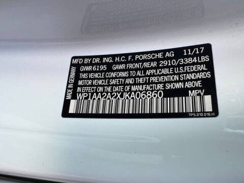 2018 Porsche Cayenne Platinum Edition