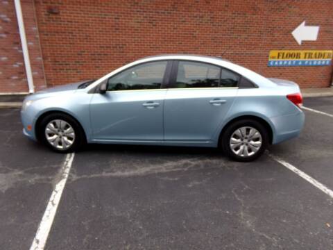 2012 Chevrolet Cruze for sale at West End Auto Sales LLC in Richmond VA