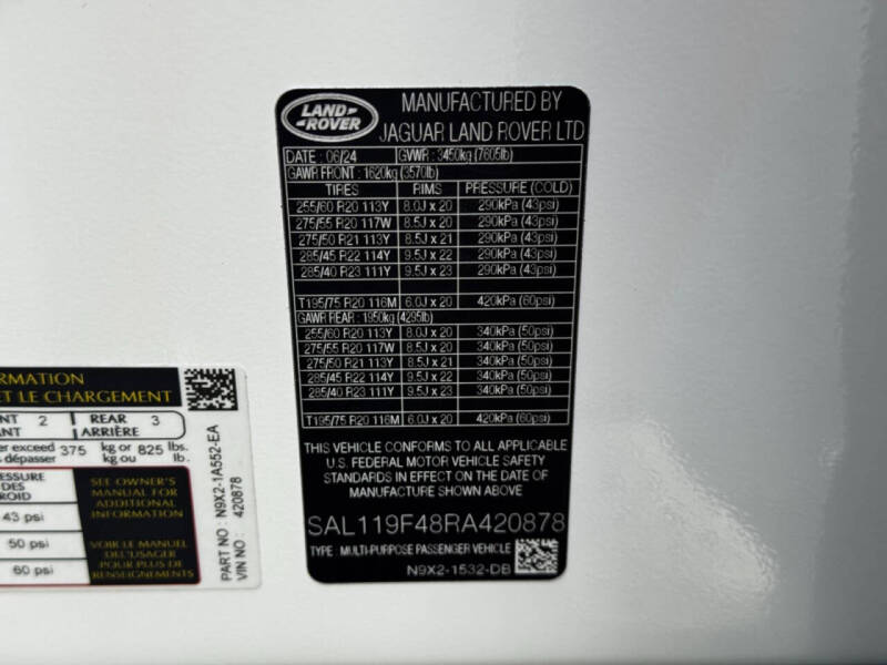 2024 Land Rover Range Rover Sport P550e Autobiography