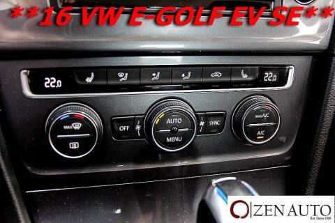 2016 Volkswagen e-Golf SE