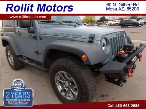 2015 Jeep Wrangler for sale at Rollit Motors in Mesa AZ