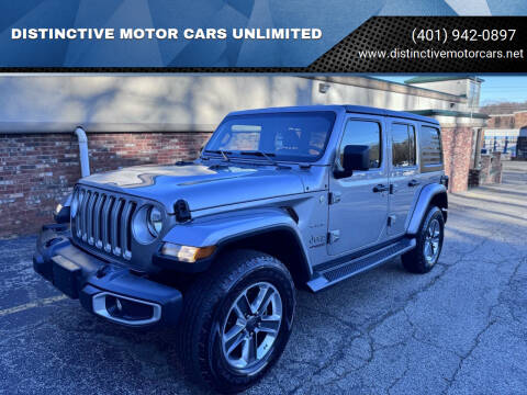 2019 Jeep Wrangler Unlimited for sale at DISTINCTIVE MOTOR CARS UNLIMITED in Johnston RI
